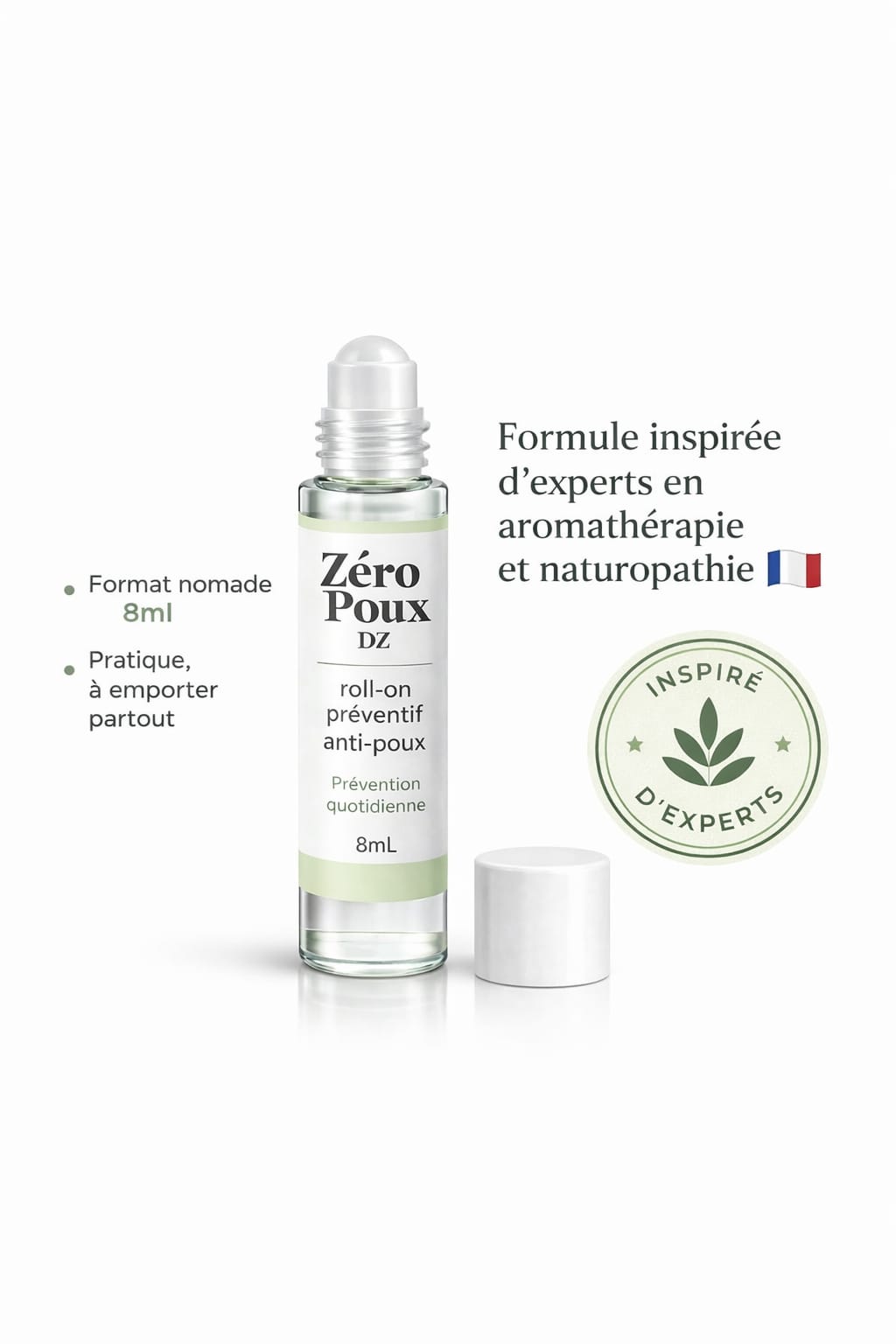 Roll-On Anti-Poux Préventif – Protection Quotidienne | Zéro Poux DZ